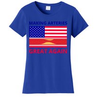 Making Arteries Great Again For Cardiac Cath Lab Doc Nurse Gift Women's T-Shirt