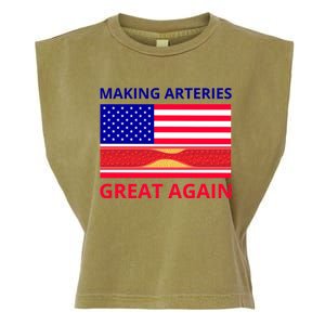 Making Arteries Great Again For Cardiac Cath Lab Doc Nurse Gift Garment-Dyed Women's Muscle Tee