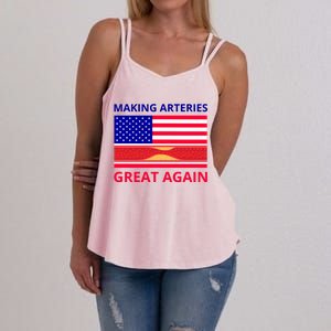 Making Arteries Great Again For Cardiac Cath Lab Doc Nurse Gift Women's Strappy Tank