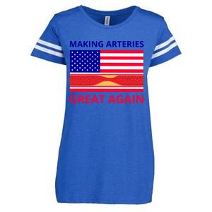 Making Arteries Great Again For Cardiac Cath Lab Doc Nurse Gift Enza Ladies Jersey Football T-Shirt