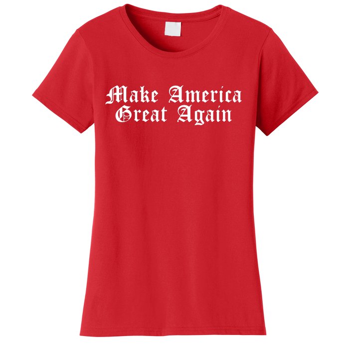 Make America Great Again President Trump 2024 Patriotic Women's T-Shirt