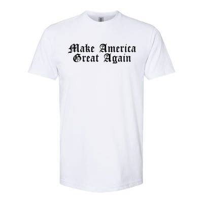 Make America Great Again President Trump 2024 Patriotic Softstyle CVC T-Shirt