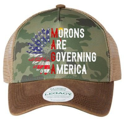 Morons Are Governing America Legacy Tie Dye Trucker Hat