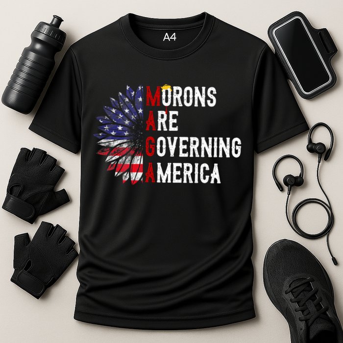 Morons Are Governing America Cooling Performance Crew T-Shirt