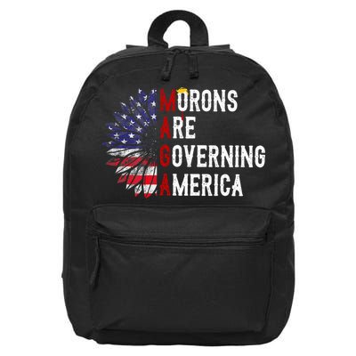 Morons Are Governing America 16 in Basic Backpack