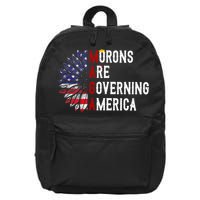Morons Are Governing America 16 in Basic Backpack