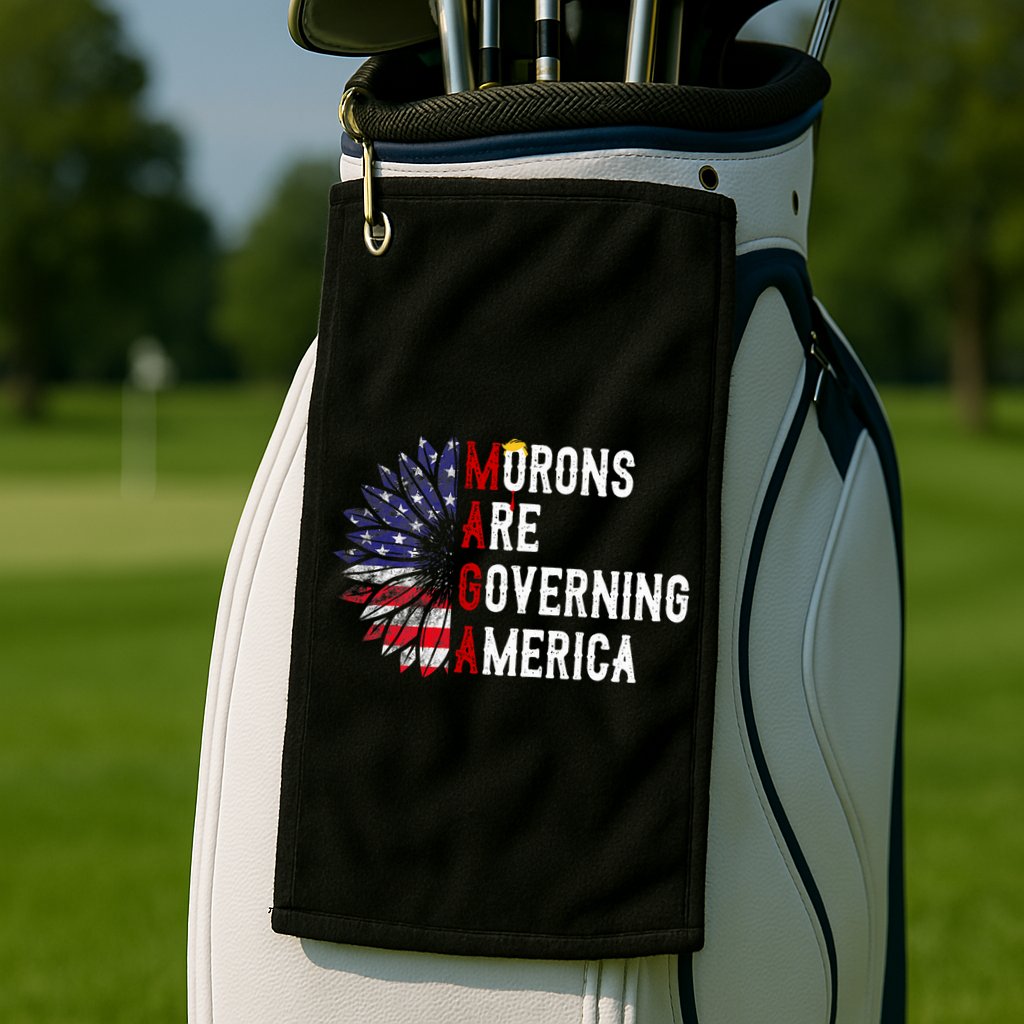 Morons Are Governing America Golf Towel