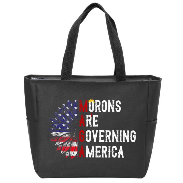 Morons Are Governing America Zip Tote Bag