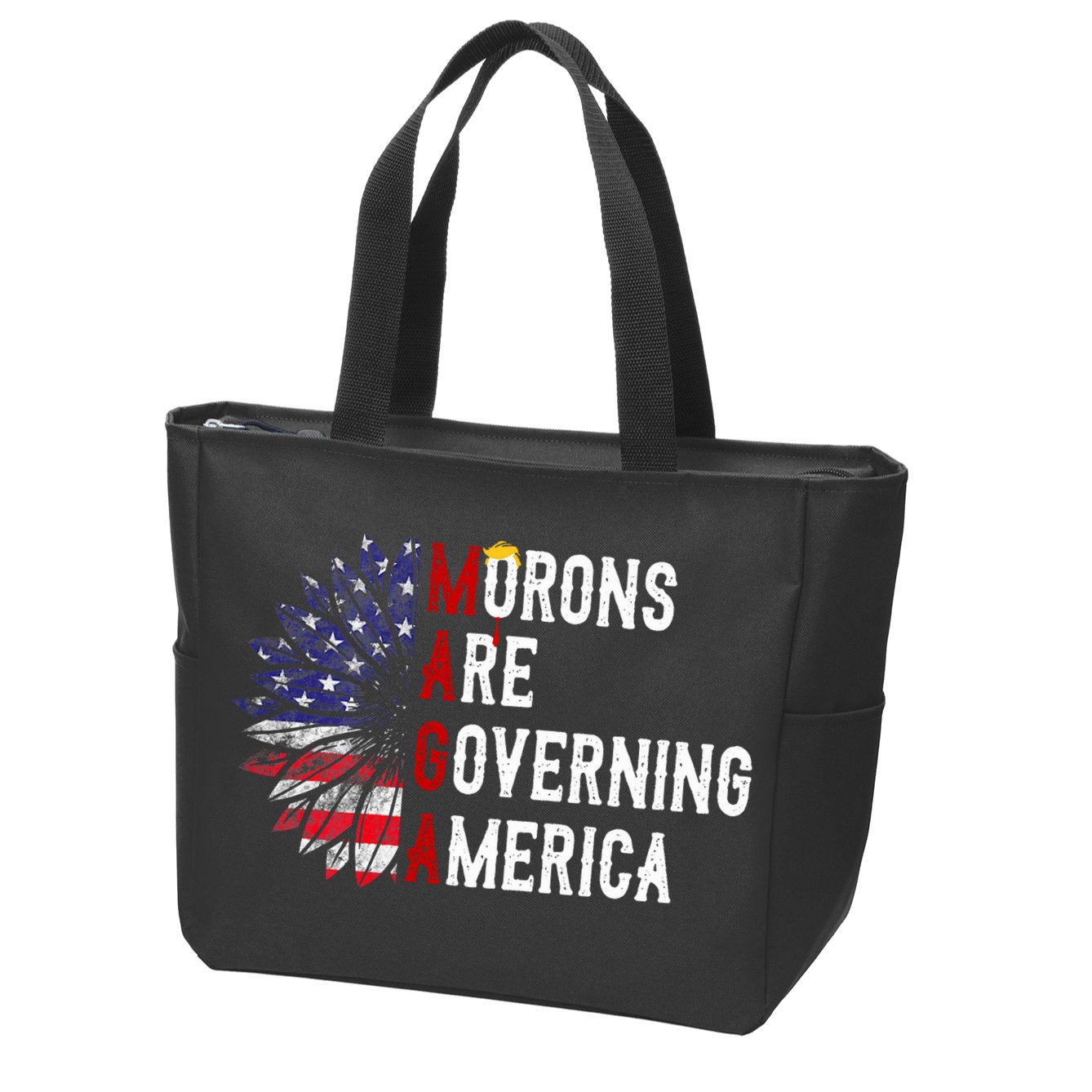 Morons Are Governing America Zip Tote Bag