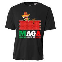 Mexicans Always Get Across Anti Funny Mexico Pride Cooling Performance Crew T-Shirt