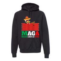 Mexicans Always Get Across Anti Funny Mexico Pride Premium Hoodie