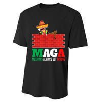 Mexicans Always Get Across Anti Funny Mexico Pride Performance Sprint T-Shirt