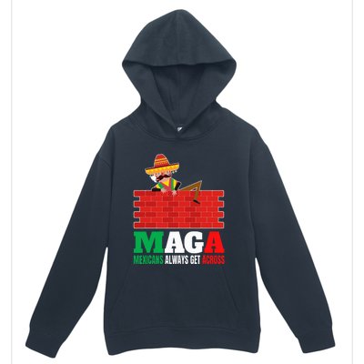 Mexicans Always Get Across Anti Funny Mexico Pride Urban Pullover Hoodie