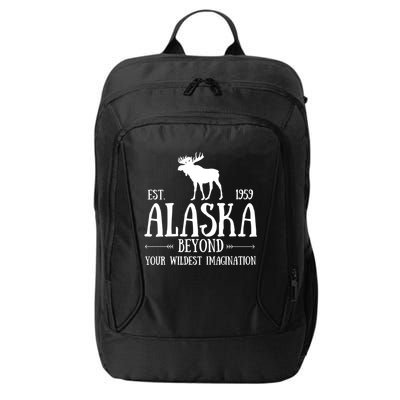 Moose Alaska Gift Mountain Last Frontier Alaska Cute Gift City Backpack