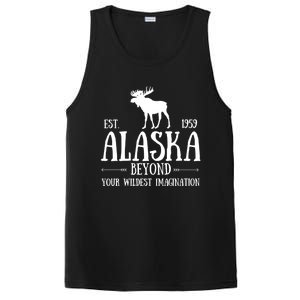 Moose Alaska Gift Mountain Last Frontier Alaska Cute Gift PosiCharge Competitor Tank