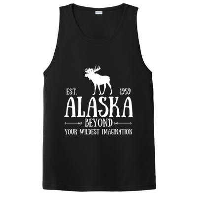 Moose Alaska Gift Mountain Last Frontier Alaska Cute Gift PosiCharge Competitor Tank