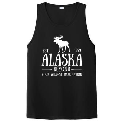 Moose Alaska Gift Mountain Last Frontier Alaska Cute Gift PosiCharge Competitor Tank