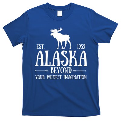 Moose Alaska Gift Mountain Last Frontier Alaska Cute Gift T-Shirt