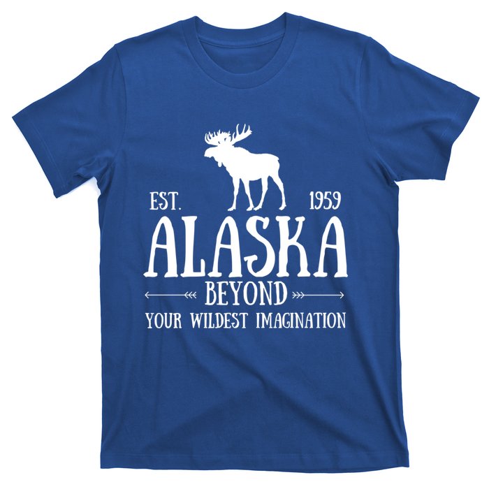 Moose Alaska Gift Mountain Last Frontier Alaska Cute Gift T-Shirt