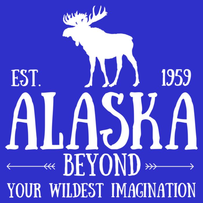 Moose Alaska Gift Mountain Last Frontier Alaska Cute Gift Poster