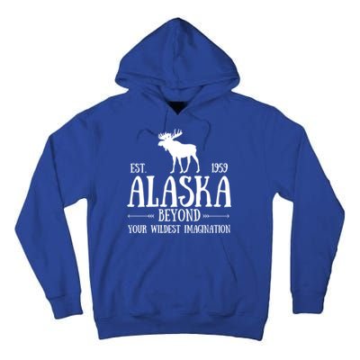 Moose Alaska Gift Mountain Last Frontier Alaska Cute Gift Tall Hoodie