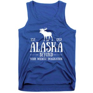 Moose Alaska Gift Mountain Last Frontier Alaska Cute Gift Tank Top