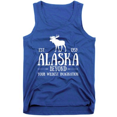 Moose Alaska Gift Mountain Last Frontier Alaska Cute Gift Tank Top