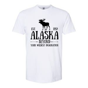 Moose Alaska Gift Mountain Last Frontier Alaska Cute Gift Softstyle CVC T-Shirt