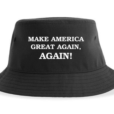 Make America Great Again, Again! Trump Rally #SaveAmerica Sustainable Bucket Hat