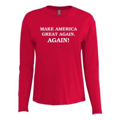 Make America Great Again, Again! Trump Rally #SaveAmerica Womens Cotton Relaxed Long Sleeve T-Shirt