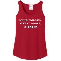 Make America Great Again, Again! Trump Rally #SaveAmerica Ladies Essential Tank