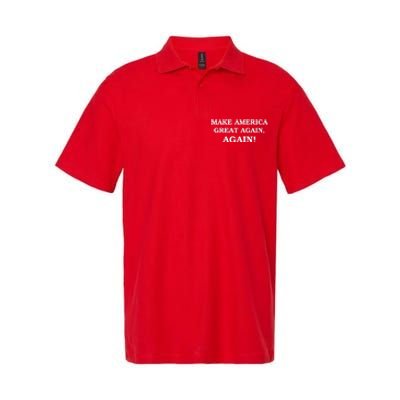 Make America Great Again, Again! Trump Rally #SaveAmerica Softstyle Adult Sport Polo