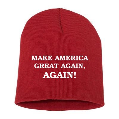 Make America Great Again, Again! Trump Rally #SaveAmerica Short Acrylic Beanie
