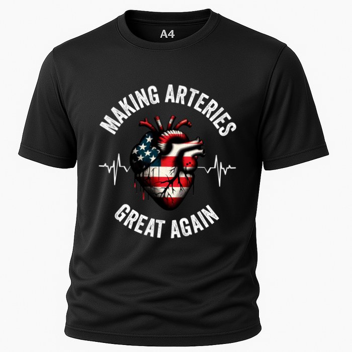 Making Arteries Great Again Meaningful Gift Cooling Performance Crew T-Shirt