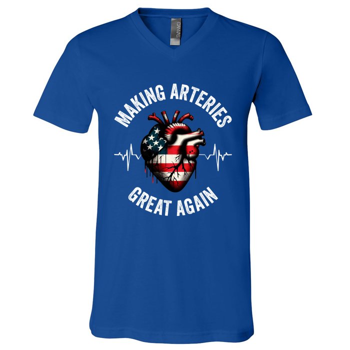 Making Arteries Great Again Meaningful Gift V-Neck T-Shirt