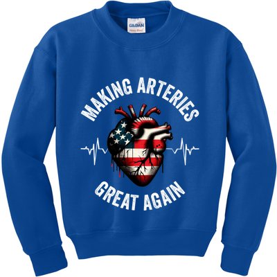 Making Arteries Great Again Meaningful Gift Kids Sweatshirt