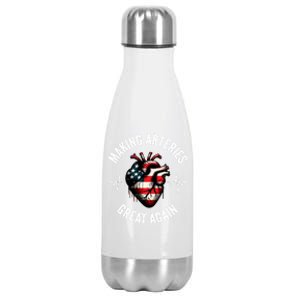 Making Arteries Great Again Meaningful Gift Stainless Steel Insulated Water Bottle