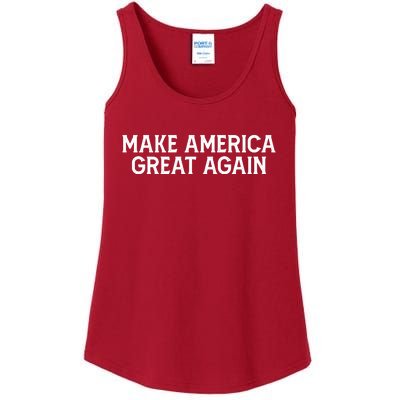 Make America Great Again President Trump 2024 Patriotic Ladies Essential Tank