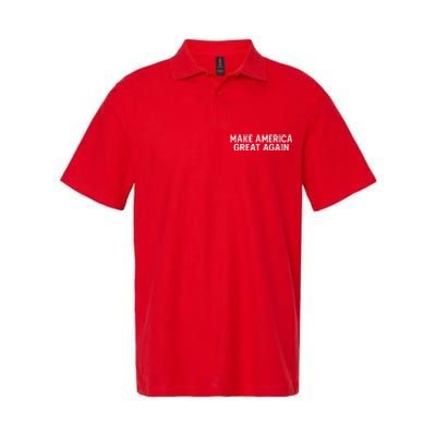 Make America Great Again President Trump 2024 Patriotic Softstyle Adult Sport Polo