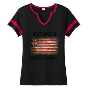 Make America Great Britain Again Gift Ladies Halftime Notch Neck Tee