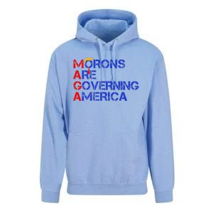 Morons Are Governing America Funny Trump 2024 Unisex Surf Hoodie