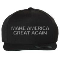 Make America Great Again President Trump 2024 Patriotic Wool Snapback Cap