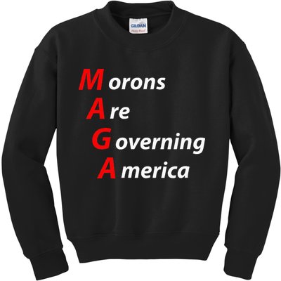Morons Are Governing America Anti Trump Political Kids Sweatshirt