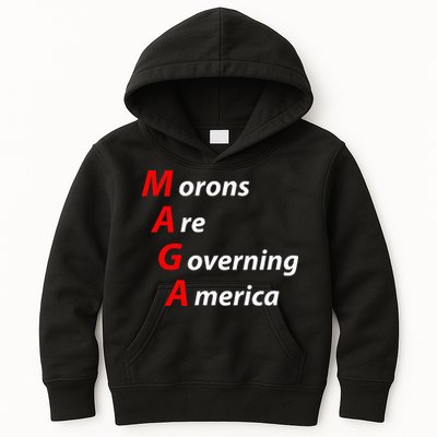 Morons Are Governing America Anti Trump Political Kids Hoodie