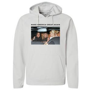 Make America Great Again Funny Meme Gift Performance Fleece Hoodie