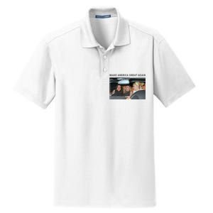 Make America Great Again Funny Meme Gift Dry Zone Grid Polo