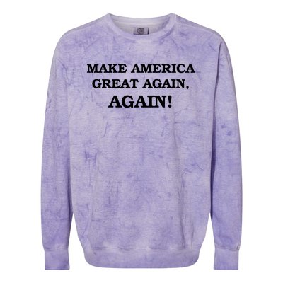 Make America Great Again, Again! Trump Rally #SaveAmerica Colorblast Crewneck Sweatshirt