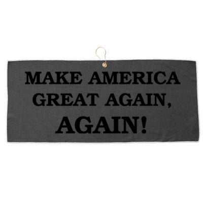 Make America Great Again, Again! Trump Rally #SaveAmerica Large Microfiber Waffle Golf Towel