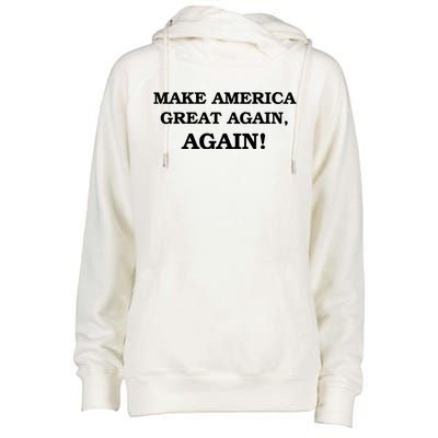 Make America Great Again, Again! Trump Rally #SaveAmerica Womens Funnel Neck Pullover Hood