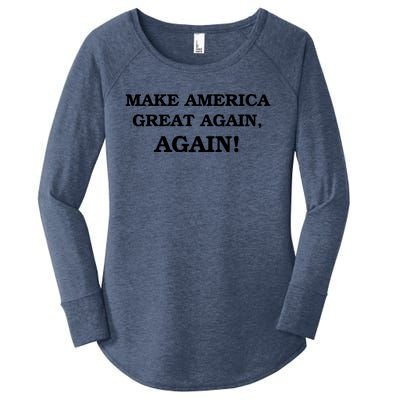 Make America Great Again, Again! Trump Rally #SaveAmerica Women's Perfect Tri Tunic Long Sleeve Shirt